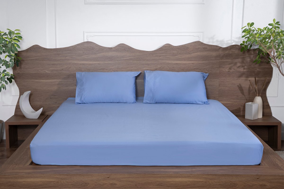 Luxury-Cotton-Solid-Fitted-Bed-Sheet-525-TC-Bel-Air-blue