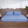 Luxury-Cotton-Solid-Fitted-Bed-Sheet-525-TC-Bel-Air-blue