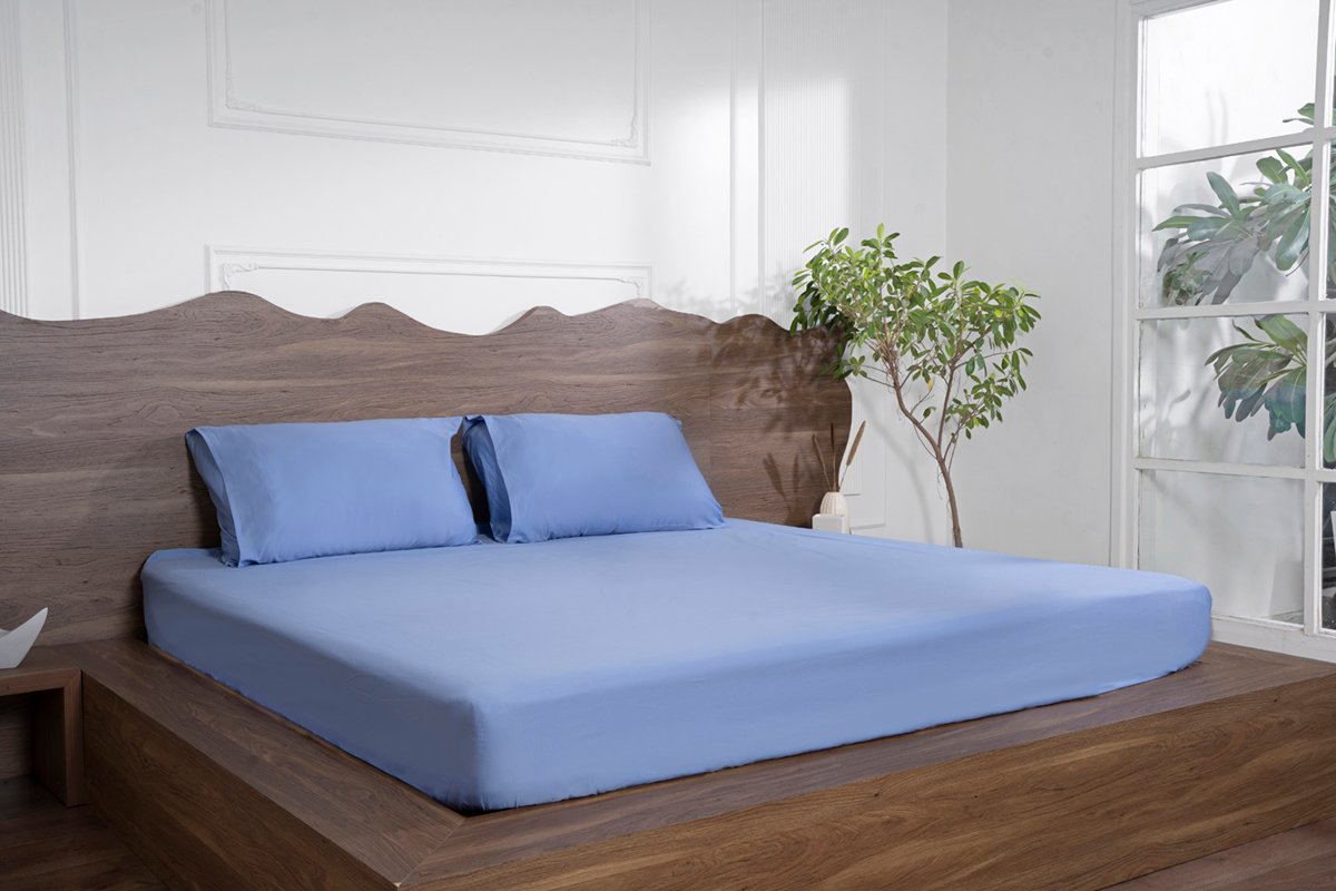 Luxury-Cotton-Solid-Fitted-Bed-Sheet-525-TC-Bel-Air-blue