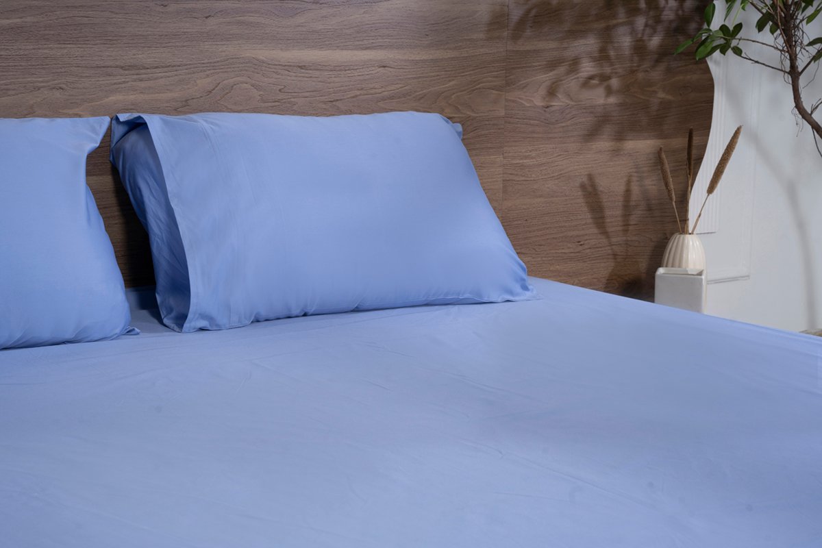 Luxury-Cotton-Solid-Fitted-Bed-Sheet-525-TC-Bel-Air-blue