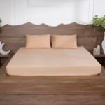 Luxury Cotton Solid Fitted Bed Sheet 525 TC