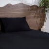 Luxury-Cotton-Solid-Fitted-Bed-Sheet-525-TC-Black-Onyx