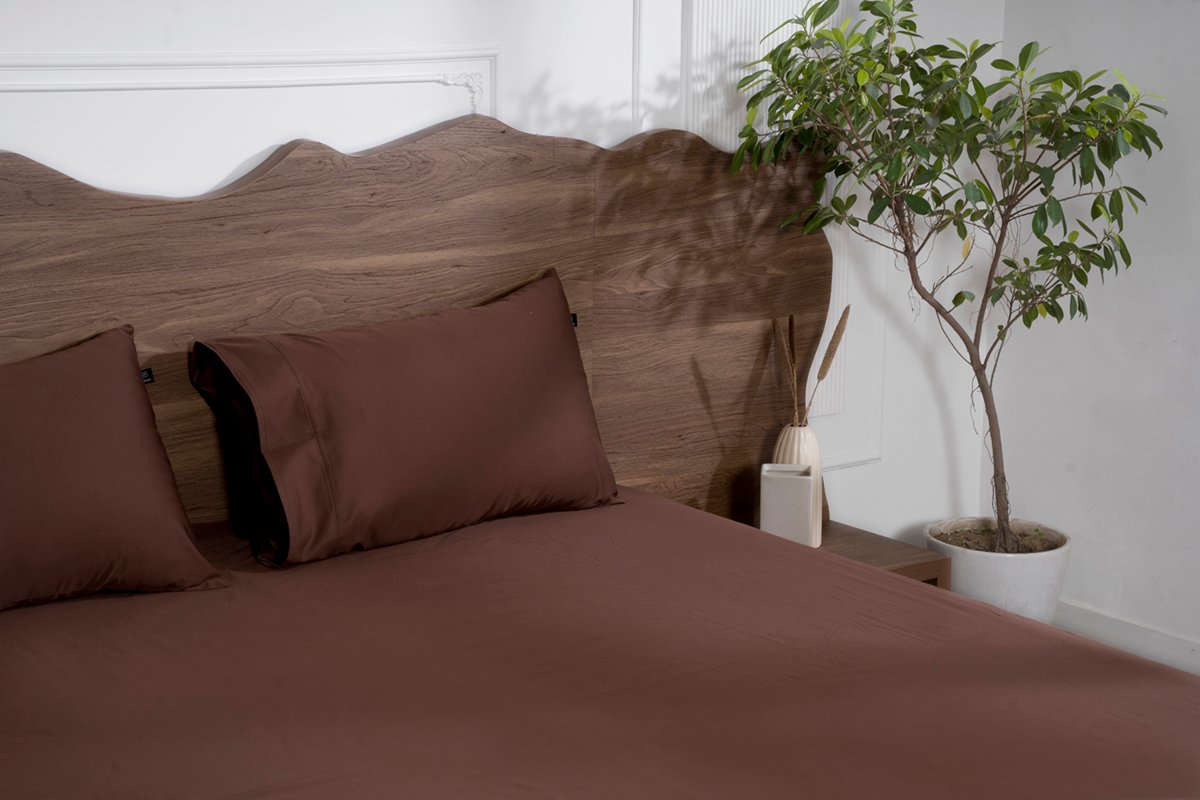 Luxury-Cotton-Solid-Fitted-Bed-Sheet-525-TC-Cocoa-Brown