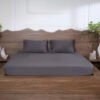 Luxury-Cotton-Solid-Fitted-Bed-Sheet-525-TC-Granite-Gray