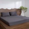 Luxury-Cotton-Solid-Fitted-Bed-Sheet-525-TC-Granite-Gray