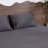 Luxury-Cotton-Solid-Fitted-Bed-Sheet-525-TC-Granite-Gray