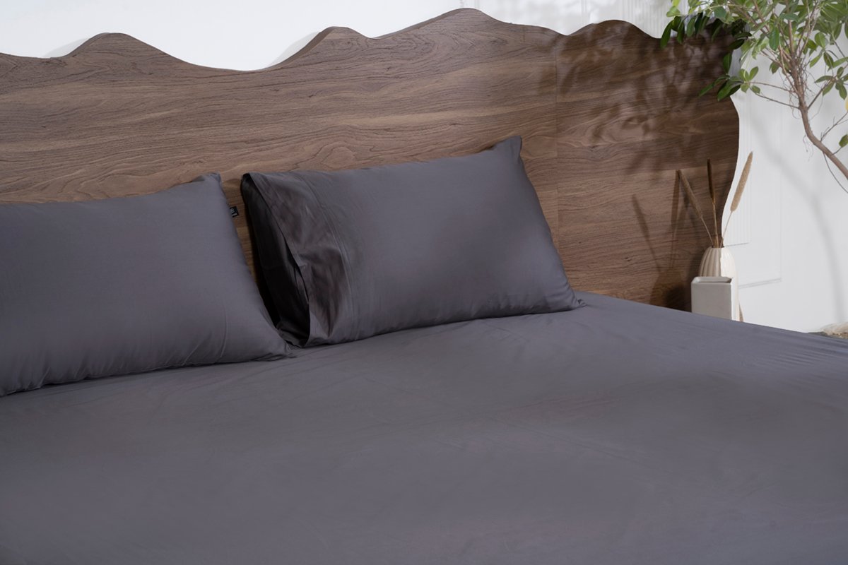 Luxury-Cotton-Solid-Fitted-Bed-Sheet-525-TC-Granite-Gray