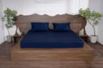 Luxury-Cotton-Solid-Fitted-Bed-Sheet-525-TC-Midnight-Navy