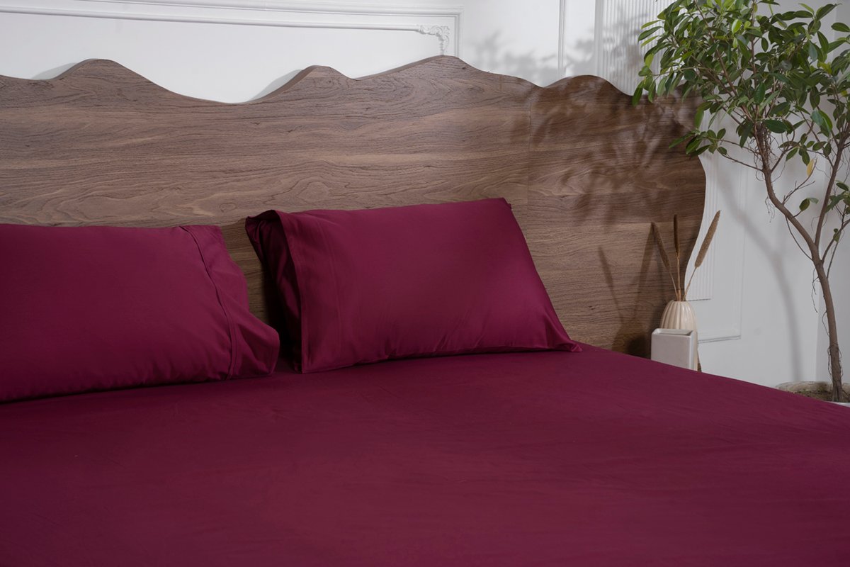 Luxury-Cotton-Solid-Fitted-Bed-Sheet-525-TC-Mulberry-Red