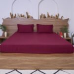 Premium Cotton Striped Fitted Bed Sheet 300 TC