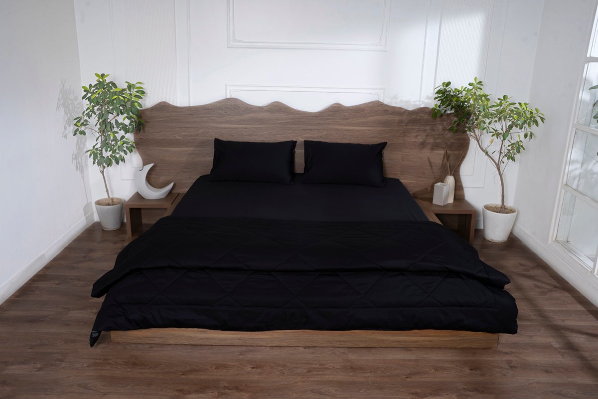 All-Season-Pure-Cotton-Comforters-Set-Black-Onyx