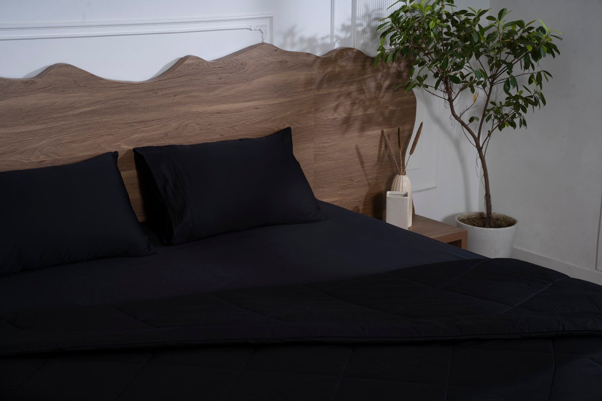 All-Season-Pure-Cotton-Comforters-Set-Black-Onyx