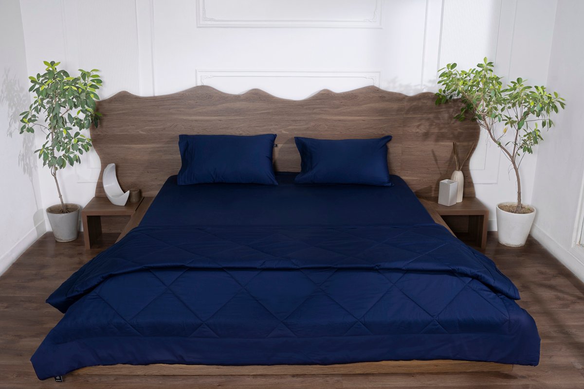 All-Season-Pure-Cotton-Comforters-Set-Midnight-Navy