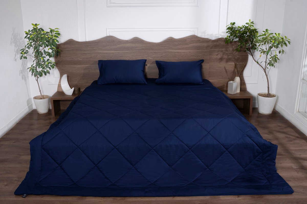 All-Season-Pure-Cotton-Comforters-Set-Midnight-Navy