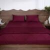 All-Season-Pure-Cotton-Comforters-Set-Mulberry-Red