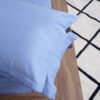 Premium Cotton Solid Fitted Bed Sheet 300 TC Bel Air blue