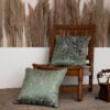 Evergreen Botanical Bliss Embroidered Cushion Cover