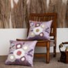 Lilac Blooming Euphoria Tufted Hand Embroidered Cushion Cover