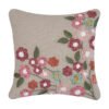 Petal Poetry Tufted Hand Embroidered Cushion Cover