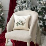 Frosted Ribbonry Embroidered Cushion Cover (Set Of 2)