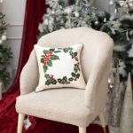 The Magical Wreath Embroidered Cushion Cover (Set Of 2)